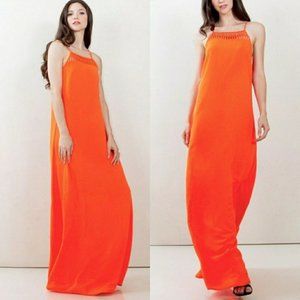 Summer/Spring Orange Maxi Dress